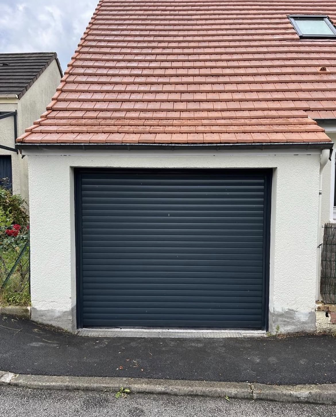 Porte de garage enroulable anthracite